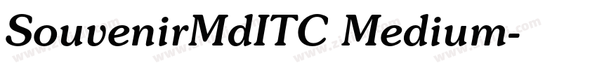 SouvenirMdITC Medium字体转换